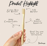 Bamboo plastic free toothbrush