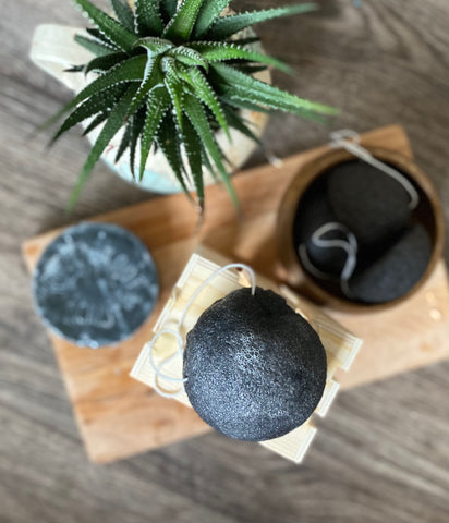 Konjac charcoal sponge