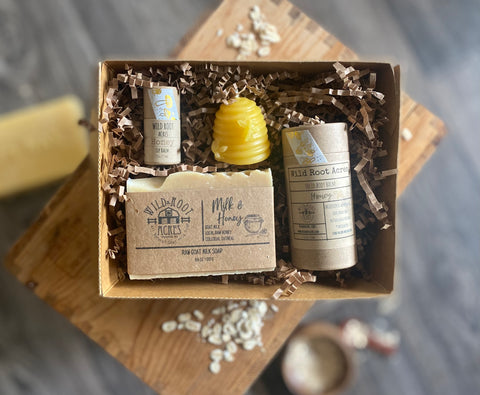Goat milk soap Bee box gift set🍯