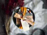 Soap gift set w/ ceramic soap dish
